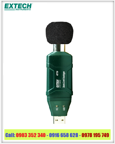 EXTECH 407760 Sound Level Datalogger - Máy đo âm thanh tiếng ồn 30dB-130dB cổng USB - Datalogger